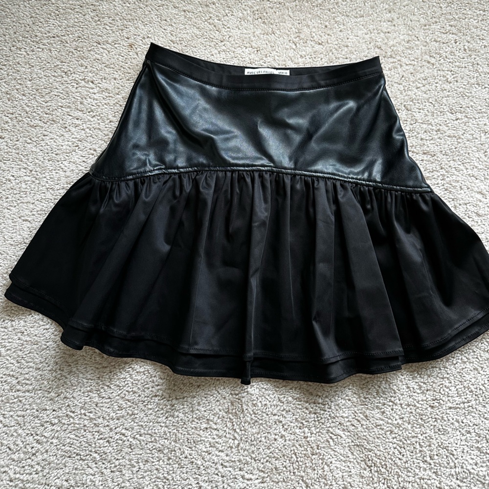 Avec Les Filles faux leather skirt - Picture 4 of 5